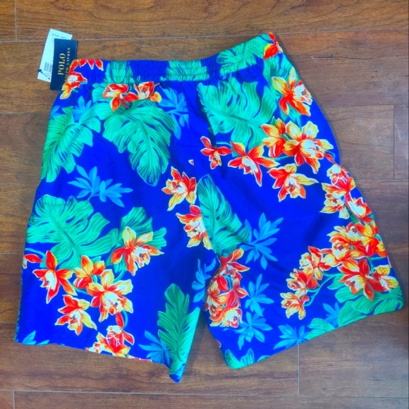 Polo Ralph Lauren NWT Floral Print Swim Trunks szL - Picture 3 of 3